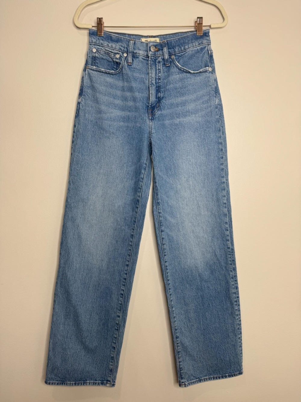 Madewell The Perfect Vintage Jean Wide Leg High Rise Medium Wash 27 Tall